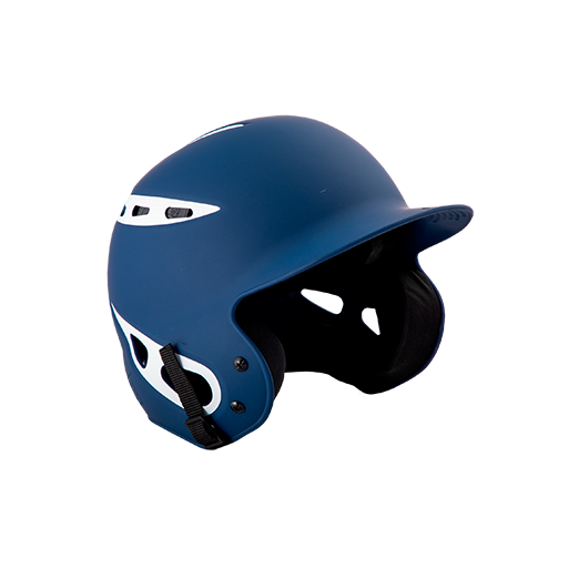 [DGR-HELM-REB-NYWH-Y0] Rebel Batting Helmet (YOUTH-BELT, Navy/White, None)