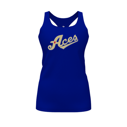 [FT0TRBRY-FYS-LOGO1] Decker Racerback Tank Top (Female Youth S, Royal, Logo 1)