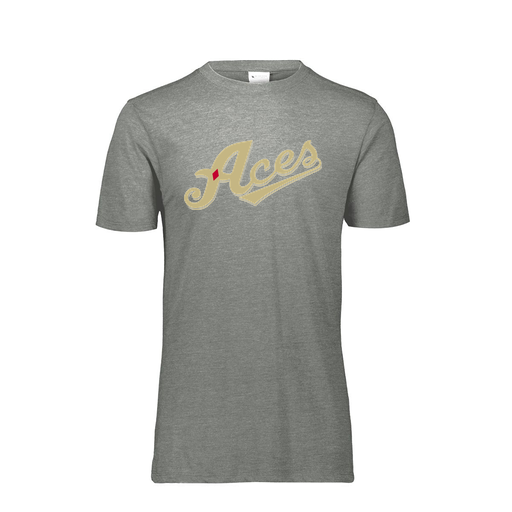 [FTSCUBGY-AS-LOGO1] Decker Men's Tri-Blend T-Shirt - Short Sleeve (Adult S, Gray, Logo 1)
