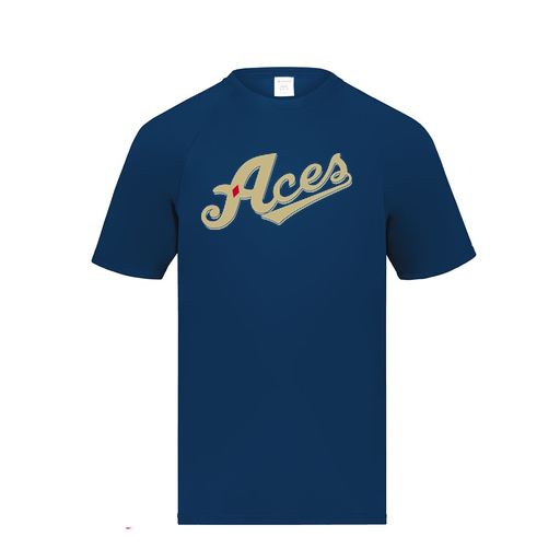 [2791.065.S-LOGO1] Youth Smooth Sport T-Shirt (Youth S, Navy, Logo 1)