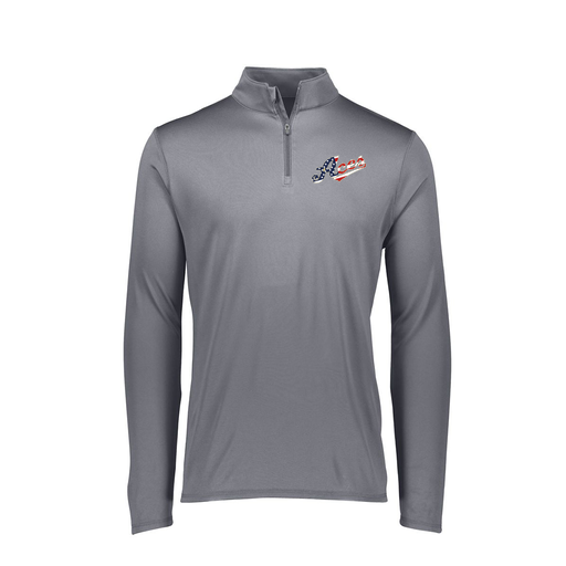 [FTLQFLGY-FAXS-LOGO2] Decker Women's Flex-Lite 1/4 Zip Shirt (Female Adult XS, Gray, Logo 2)