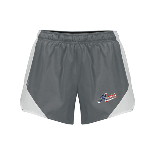 [229489.R04.S-LOGO2] Girls Olympus Shorts (Female Youth S, Gray, Logo 2)