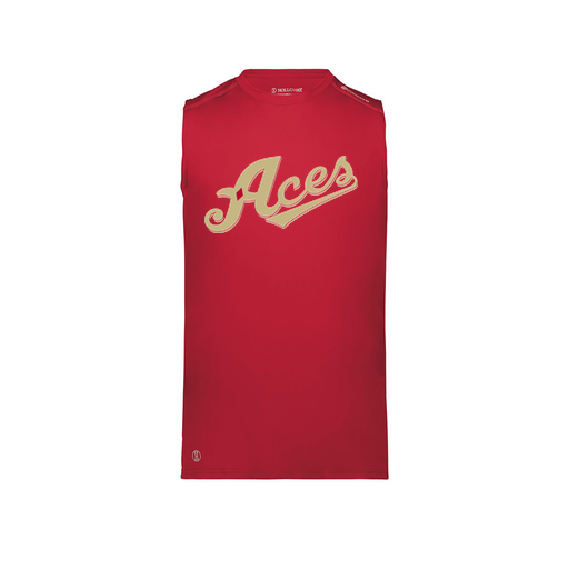 [222593.083.S-LOGO1] Men's CoolDry TankTop (Adult S, Red, Logo 1)