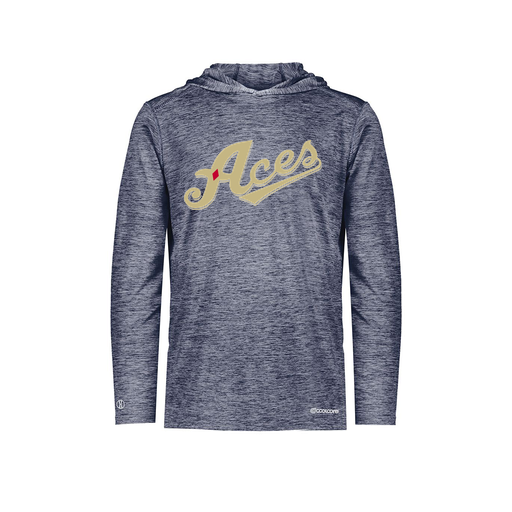 [FOLHCGNV-AS-LOGO1] Decker Men's Charge Hoodie (Adult S, Navy, Logo 1)