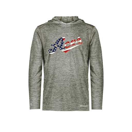 [FOLHCGGY-AS-LOGO2] Decker Men's Charge Hoodie (Adult S, Gray, Logo 2)