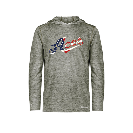 [FOLHCGGY-YS-LOGO2] Decker Youth Charge Hoodie (Youth S, Gray, Logo 2)