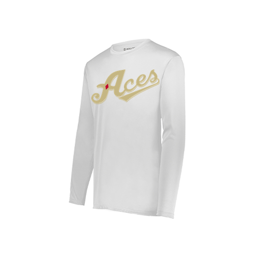 [222822.005.XS-LOGO1] Men's LS Smooth Sport Shirt (Adult XS, White, Logo 1)