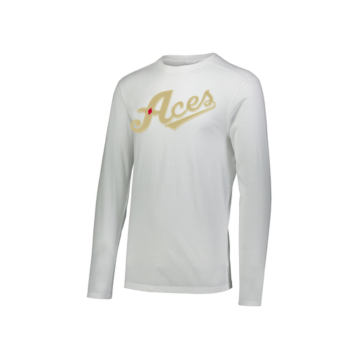 [FTLCUBWH-YS-LOGO1] Decker Youth Tri-Blend T-Shirt - Long Sleeve (Youth S, White, Logo 1)